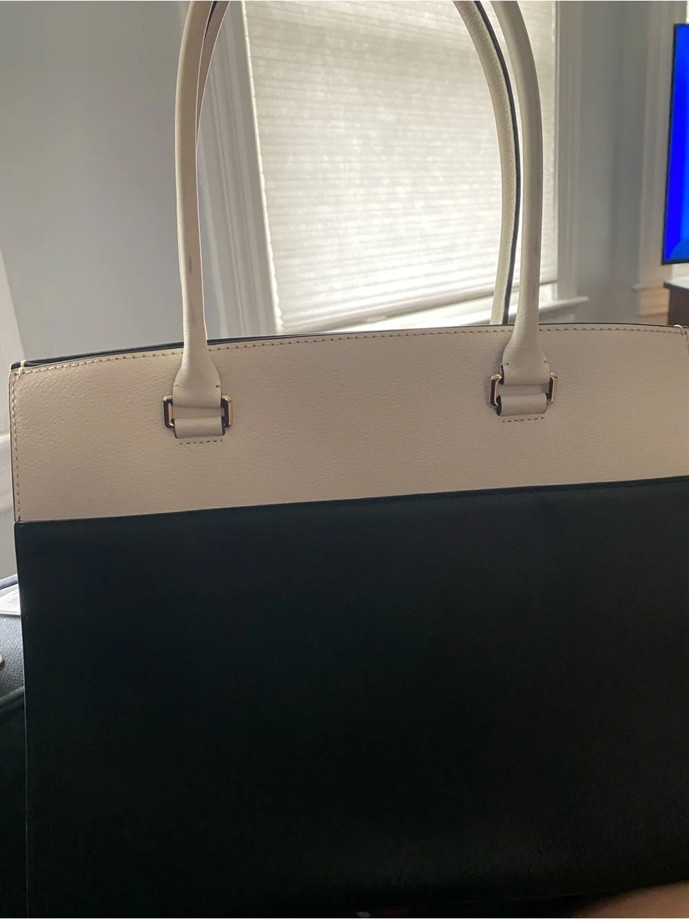 kate spade Black and White Colorblock Tote